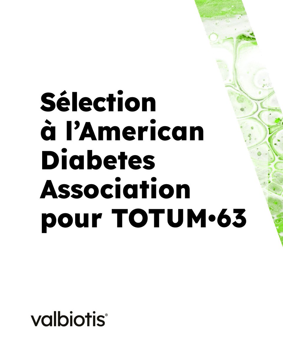 Nous sommes fiers d’être sélectionnés aux 84èmes sessions scientifiques de l’<a href="/AmDiabetesAssn/">American Diabetes Association</a>, pour une présentation orale des résultats cliniques de la Phase II/III REVERSE-IT de TOTUM•63 dans le prédiabète et le diabète de type 2.
➡️ bit.ly/4bcDMSR 
#ADASciSessions