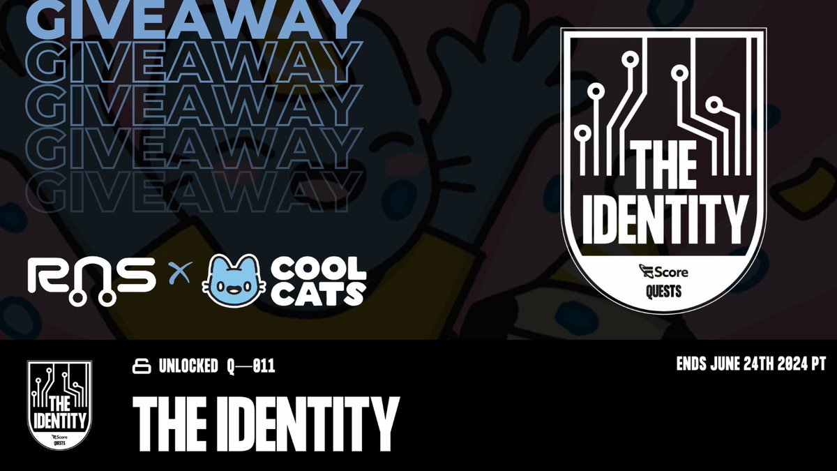 COOL CATS x ROOT NAME SERVICE GIVEAWAY!🏆

Did you know you earn FutureScore for your Cool Cats? You can continue to grow that FutureScore by participating in @Futureverse Quests like Quest 011: The Identity, which allows you to earn $ROOT based on your FutureScore!

In