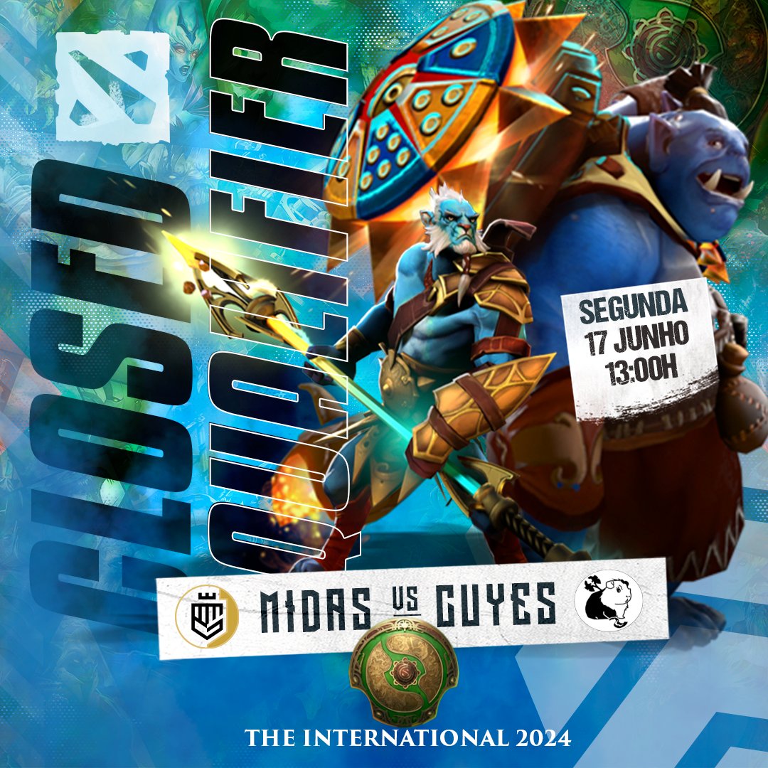 É AGORA! 
The International 2024 CQ: Midas Club vs. Cuyes
13h horário de brasília.

#EfeitoMidas