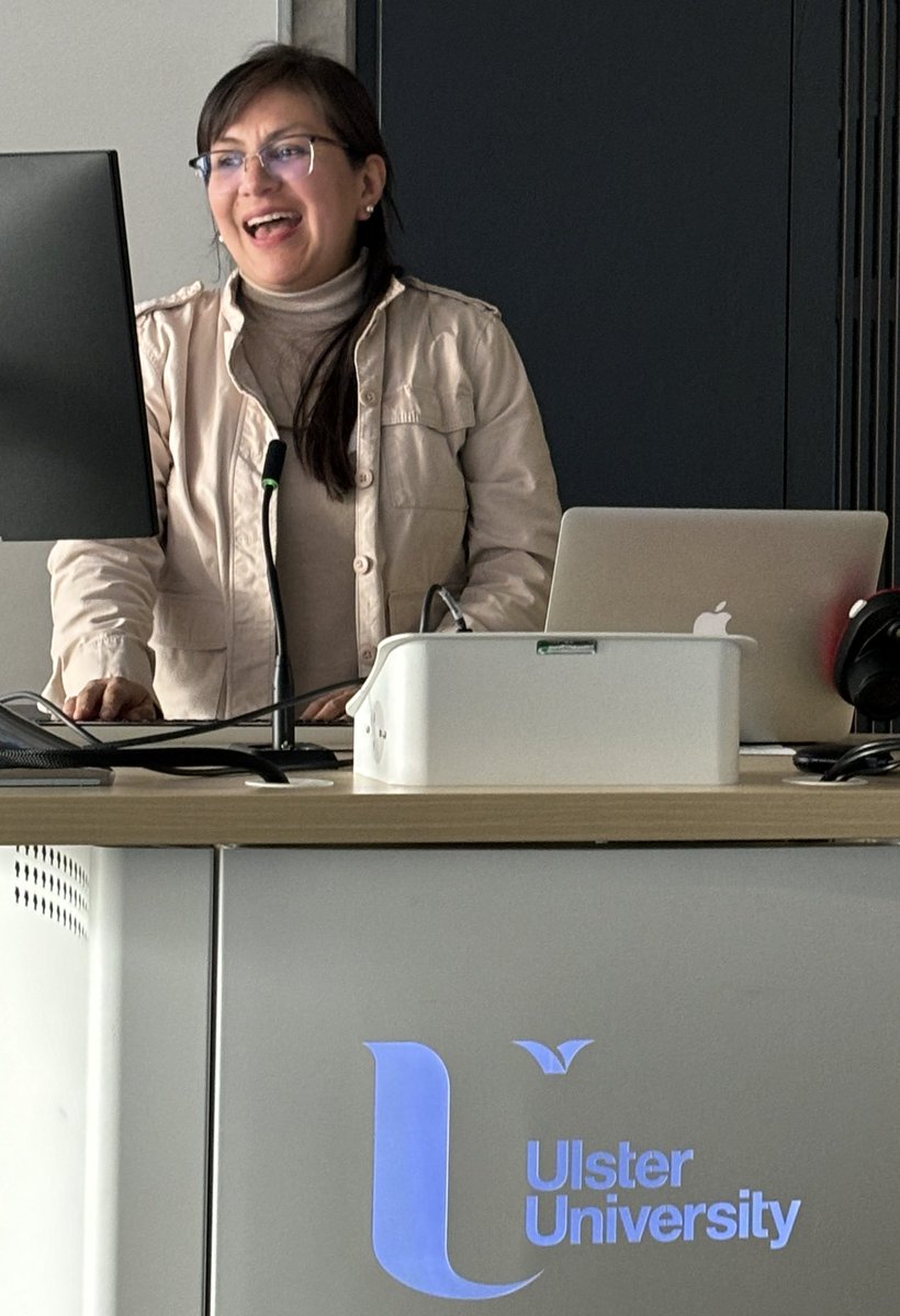 shannonchance7's tweet photo. @sandra_ireri presenting aspects of the theoretical framework for her PhD thesis at EERN (@EERN_ECR ) here @UlsterUni today. Lucky me to be her supervisor @WeAreTUDublin! https://t.co/1aWNoZfO6X