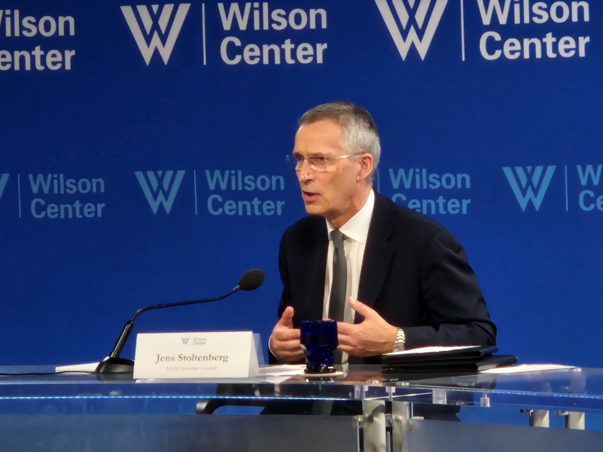 The goal for #Ukraine is to move the country so close to <a href="/NATO/">NATO</a> membership so that when the opportunity presents itself, the process can begin swiftly. <a href="/jensstoltenberg/">Jens Stoltenberg</a>
