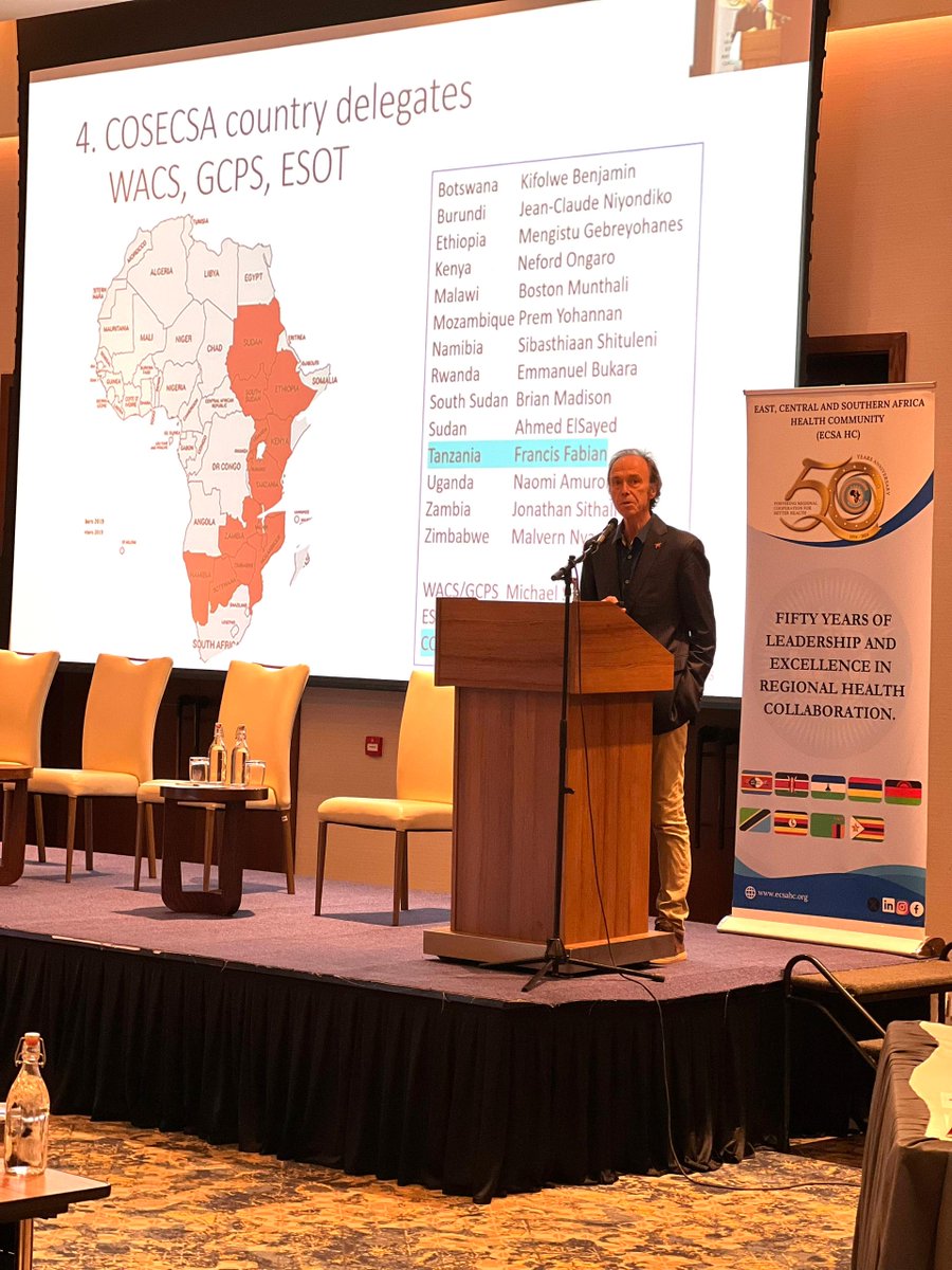 Dr. Claude Martin Jr. From @TheAOAlliance  presenting the Guidelines and
Standards for Trauma
and Injuries, for Low and
Middle-Income
Countries (LMICs) in
Sub-Saharan Africa,  in the #ECSA_HC Best Practices Forum.
#LMICs #SubSaharanAfrica