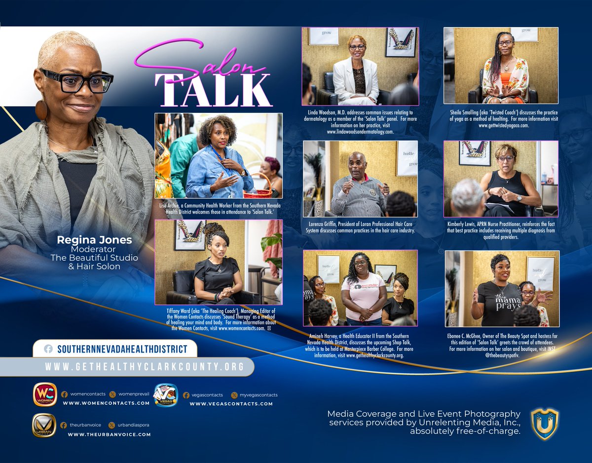 The Southern Nevada Health District hosts Salon Talk at The Beauty Spot for a day dedicated to enhancing women's inner and outer beauty.  To learn more about Salon Talk, visit: gethealthyclarkcounty.org/salon-talk/