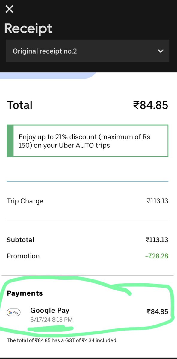 shakeebahmer's tweet photo. Hello @Uber_Support @Uber_India @Uber 

I am having multiple payment issues with the Rides I take from your Uber app

I am being asked to pay to the rider/driver directly on G-Pay or PhonePe and that amount still reflects on my account as unpaid https://t.co/SnhpIqah9g