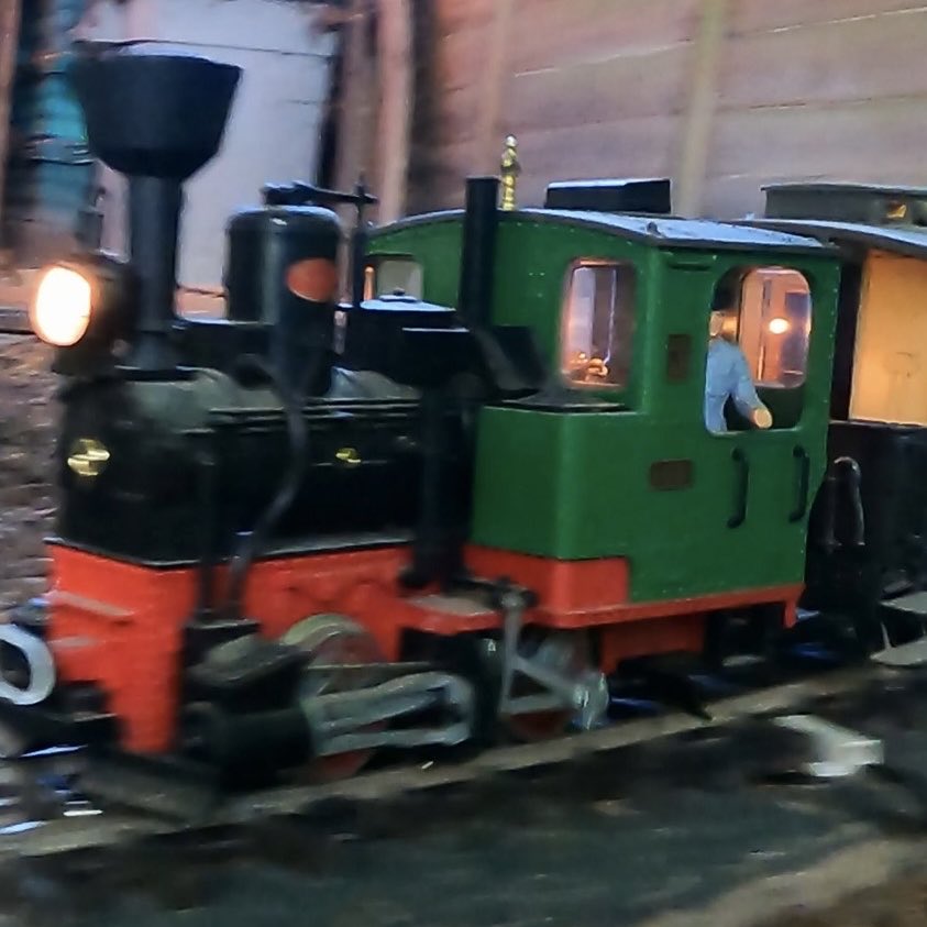 Train running on the Suburban Line on the Linleys Garden Railway. Lots of fun!