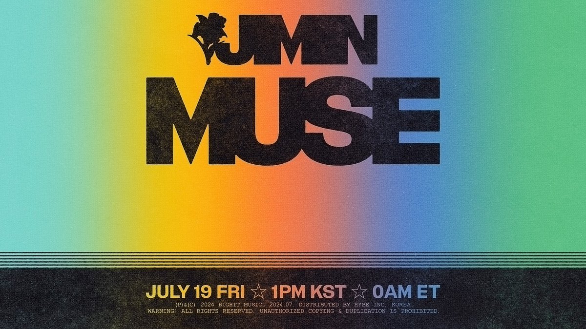 [NEWS] Album solo kedua milik #JIMIN “MUSE” akan memiliki 7 lagu dan akan menyertakan lagu penggemar “Closer Than This”, pada tanggal 19 Juli pukul 1 PM KST (11:00 wib)

Masa Pre-Order: dimulai 11 AM, SELASA, 18 JUNI 2024 (KST)

PJM2 IS COMING 
JIMIN IS COMING
MUSE IS COMING