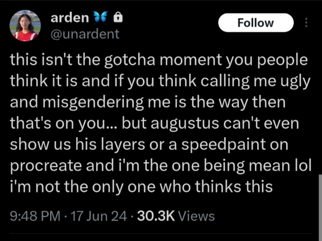 meowmiint's tweet photo. please hold unardent accountable actually??? why are we tolerating this kind of behavior, pressure someone sm they end up getting rushed to the hospital for panic attacks caused by stress from you and your followers. 

this is inexcusable. https://t.co/6YI4IjL1CJ