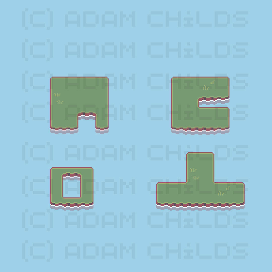 AdamPixelArt's tweet photo. Grassy Islands tileset is available at https://t.co/rvtEUkcJ20

#pixelart #tilemap https://t.co/ZMHaz45Jzi