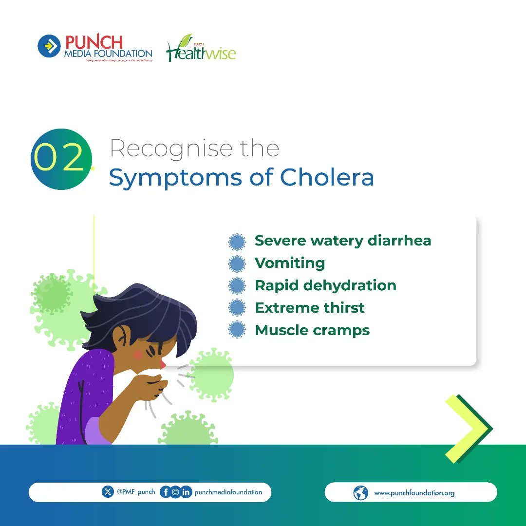 PMF_punch's tweet photo. 🛡️ Protect Yourself and Your Community from Cholera! 

Cholera is a serious illness, but you can stay safe with the right knowledge and practices. 

Swipe through our carousel to learn about symptoms, prevention, and what to do if you suspect cholera.

 @MobilePunch @PMF_punch https://t.co/sdQZsaso9E