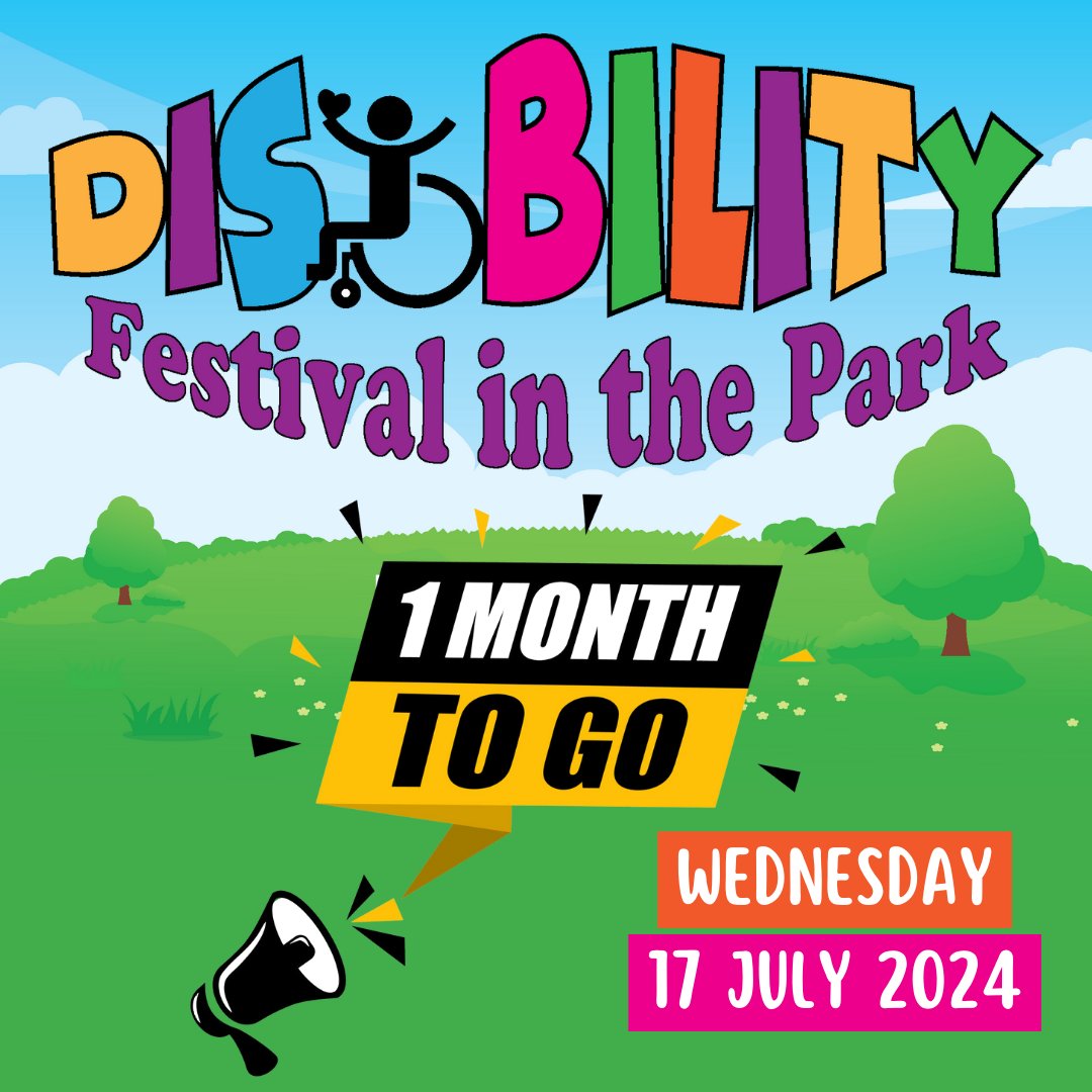Guess what????
The Disability Festival in the Park is officially only one month away! 
#DisabilityFestivalInThePark #Disability #Inclusion #Wanstead #Redbridge