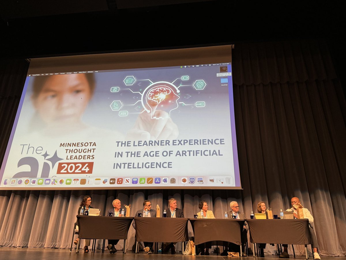 Sense of urgency to redesign curriculum and assessments in Minnesota! Let’s go!! The Learner Experience in the Age of Artificial Intelligence. #mnthoughtleaders2024day