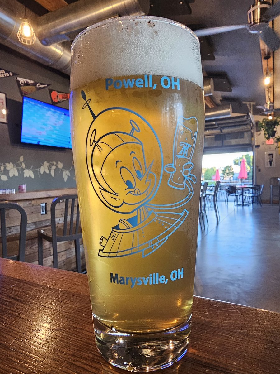 illmanneredbeer's tweet image. Have you all seen our newest pint glasses!?! That’s right we have new 16oz pint glasses!! Labeled with both our Powell and Marysville locations, but also our newest beer label character, our thirsty alien friend from Arcane Galaxy!

We’re open 4-8 today!