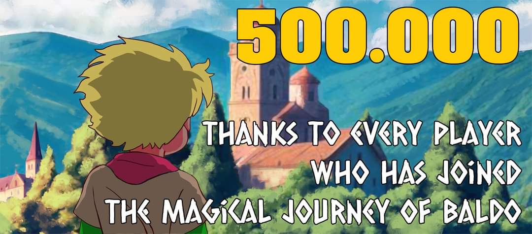 And here we are, more than 500.000 players, thank you all and... stay tuned!
❤️❤️❤️❤️❤️