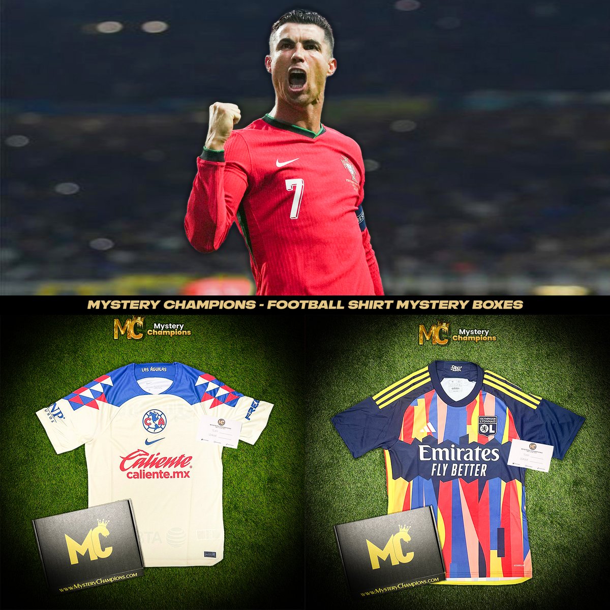 Mystery Champions (@mysterychampion) on Twitter photo If Cristiano Ronaldo 🇵🇹 scores ANYTIME tonight we’ll giveaway one of our Mystery Football Shirt Boxes 📦
To enter 👇
🔄 Repost
🤝 Follow us <a href="/MysteryChampion/">Mystery Champions</a>
Remember DAILY giveaways dropping over Euros! ✅ If Cristiano Ronaldo 🇵🇹 scores ANYTIME tonight we’ll giveaway one of our Mystery Football Shirt Boxes 📦
To enter 👇
🔄 Repost
🤝 Follow us <a href="/MysteryChampion/">Mystery Champions</a>
Remember DAILY giveaways dropping over Euros! ✅