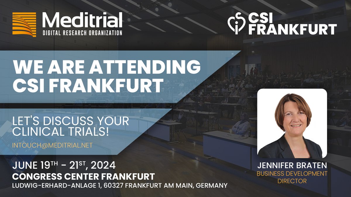 🚀 Meditrial is excited to be at #CSIFRankfurt from June 19-21! 📷Join us as we explore cutting-edge advancements in cardiovascular intervention. Let’s innovate together!  📷#MedicalDevices #HealthcareInnovation #CardiovascularTech #Meditrial