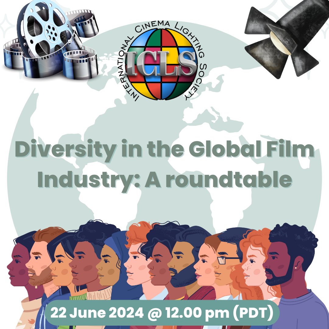 ICLSociety's tweet photo. We are pleased to invite you to our virtual event "Diversity in the Global Film Industry: A roundtable" on 22 June 2024 at 12.00 pm (PST). Join us! 
#icls #iclsociety #iclsevent #event #roundtable #diversity #equity #inclusion #accessibility #deia  #iclsmembers #online #joinus https://t.co/U4lpdYeJdY