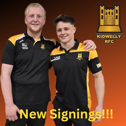 Two new signings for Season 24/25 Jac Gaines and Rhodri Taylor, a warm welcome to the Black and Ambers boys  🖤🧡🏉👏👏👏