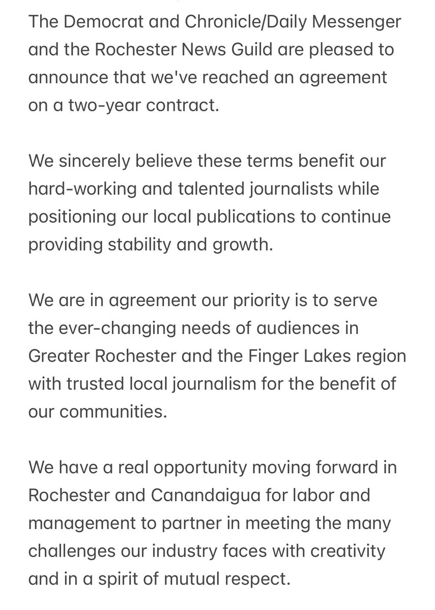 Newspaper Guild of Rochester tweet media