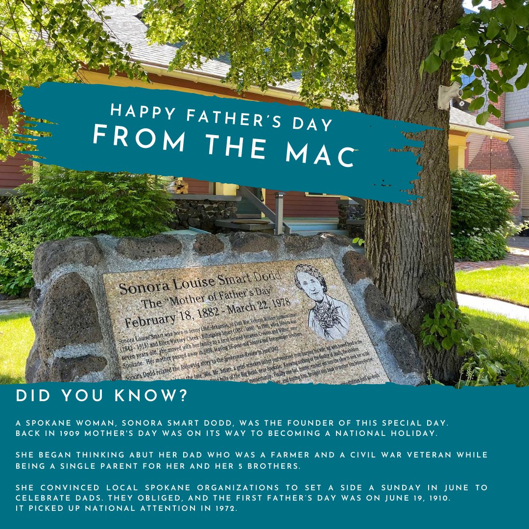 We hope everyone had a lovely Father's Day! Did you know the holiday actually started in Spokane in 1910? What did you do to celebrate the day?