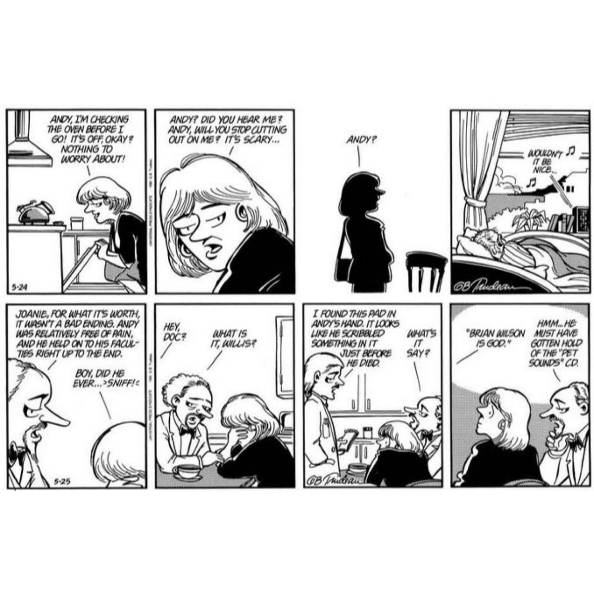 JokermenPodcast's tweet photo. Pet Sounds in Doonesbury, 1990 https://t.co/yNCQundTdd