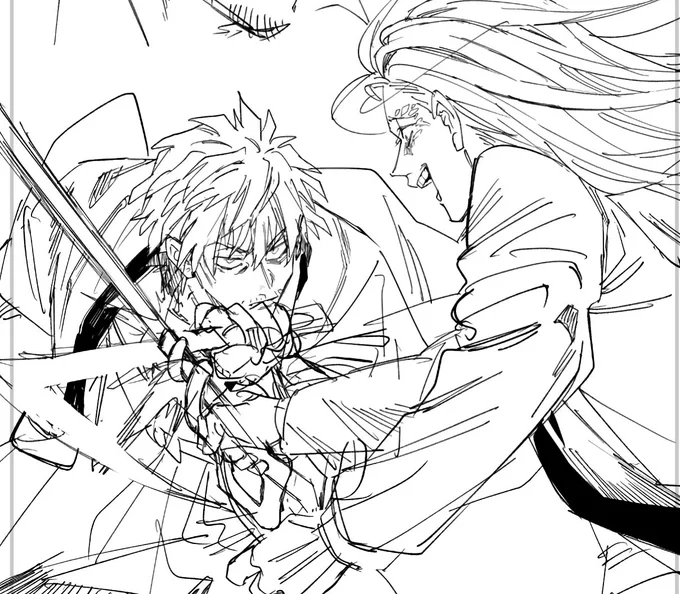 ここ1ページ目なんだけど今回の描いてて楽しいのクライマックスここでしょと思っている 