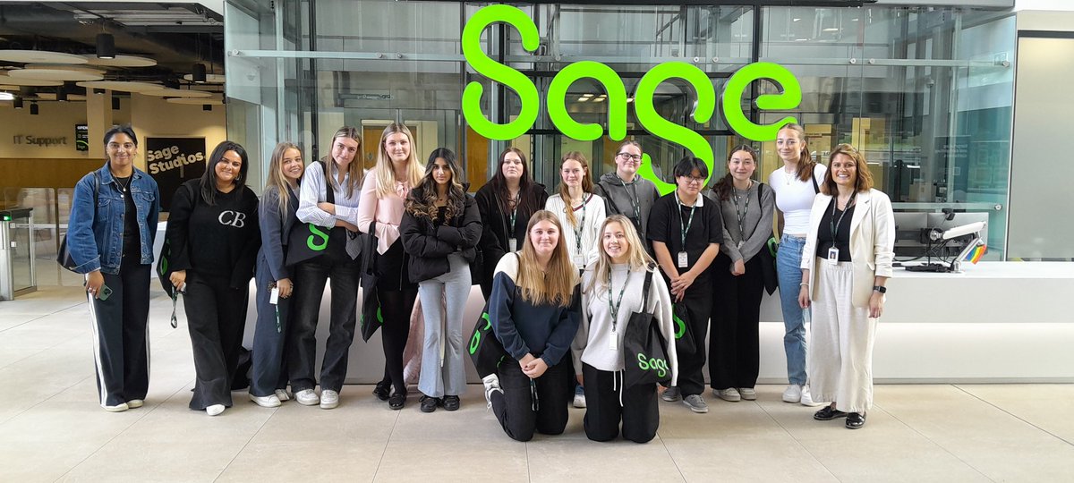 NHSG_Careers's tweet photo. Wonderful trip to SAGE with Yr12s. Mentoring, career guidance, cyber challenges, problem solving plus a wonderful lunch &amp; a Starbucks! Really inspiring insight to the opportunities on offer. Incredibly helpful and enjoyable. Thanks to all the team @sageuk.  @NewcastleHigh https://t.co/pyApjkdp9b