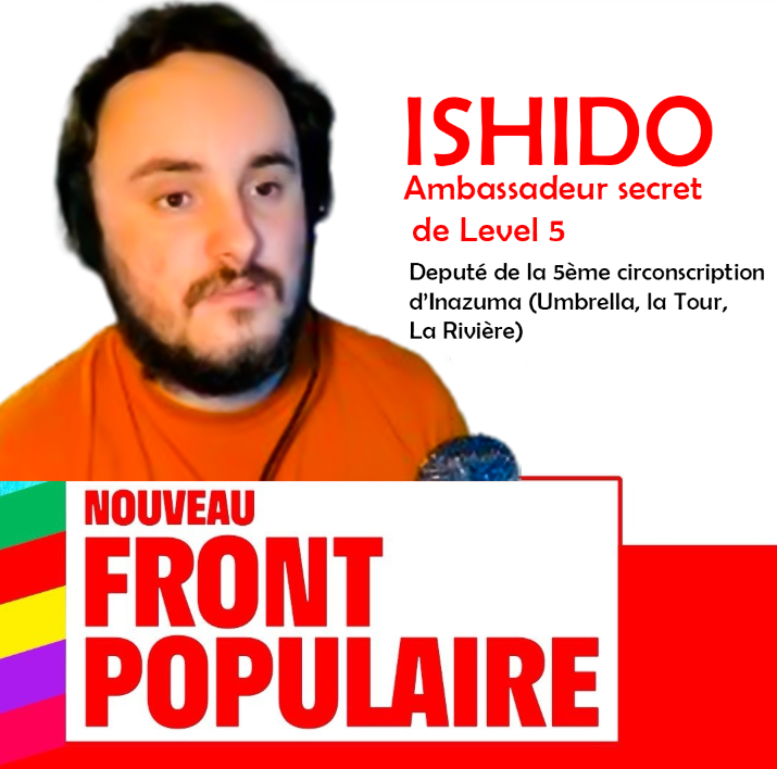 Hé oui !

Ishido est notre candidat pour la 5ème circonscription d'Inazuma !

Début de la Campagne le 21 Juin, restez branché ⚡