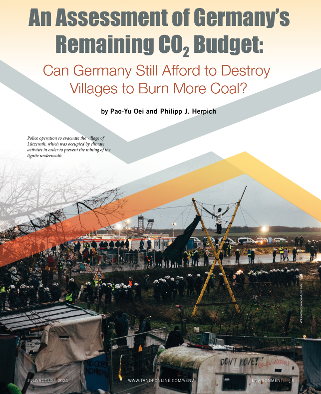 Pao-Yu Oei (@paoyuoei) on Twitter photo Our newest <a href="/FossilExit/">FossilExit</a> article: An Assessment of Germany’s Remaining CO2 Budget: Can Germany Still Afford to Destroy Villages to Burn More Coal?
Including #Lützerath #Mühlrose #AlleDoerferBleiben #CoalExit and Germany's role in the international context👇
tandfonline.com/doi/full/10.10… Our newest <a href="/FossilExit/">FossilExit</a> article: An Assessment of Germany’s Remaining CO2 Budget: Can Germany Still Afford to Destroy Villages to Burn More Coal?
Including #Lützerath #Mühlrose #AlleDoerferBleiben #CoalExit and Germany's role in the international context👇
tandfonline.com/doi/full/10.10…