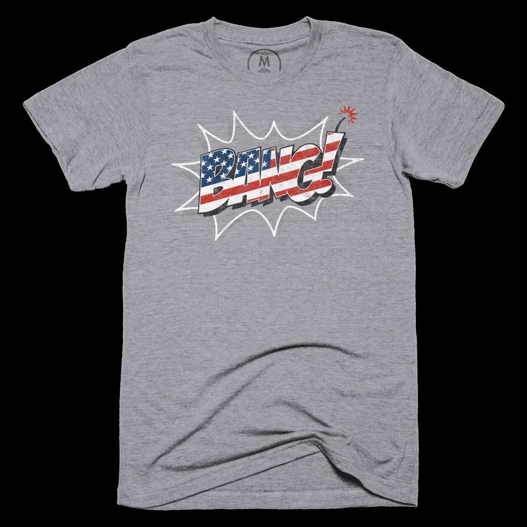 cottonbureau's tweet photo. Nuthin like a Roman Candle to kickoff a proper “American Bang”…

…and @danrood's tee, of course.

https://t.co/vUbpg8dtf2 https://t.co/srlkUtTCtc