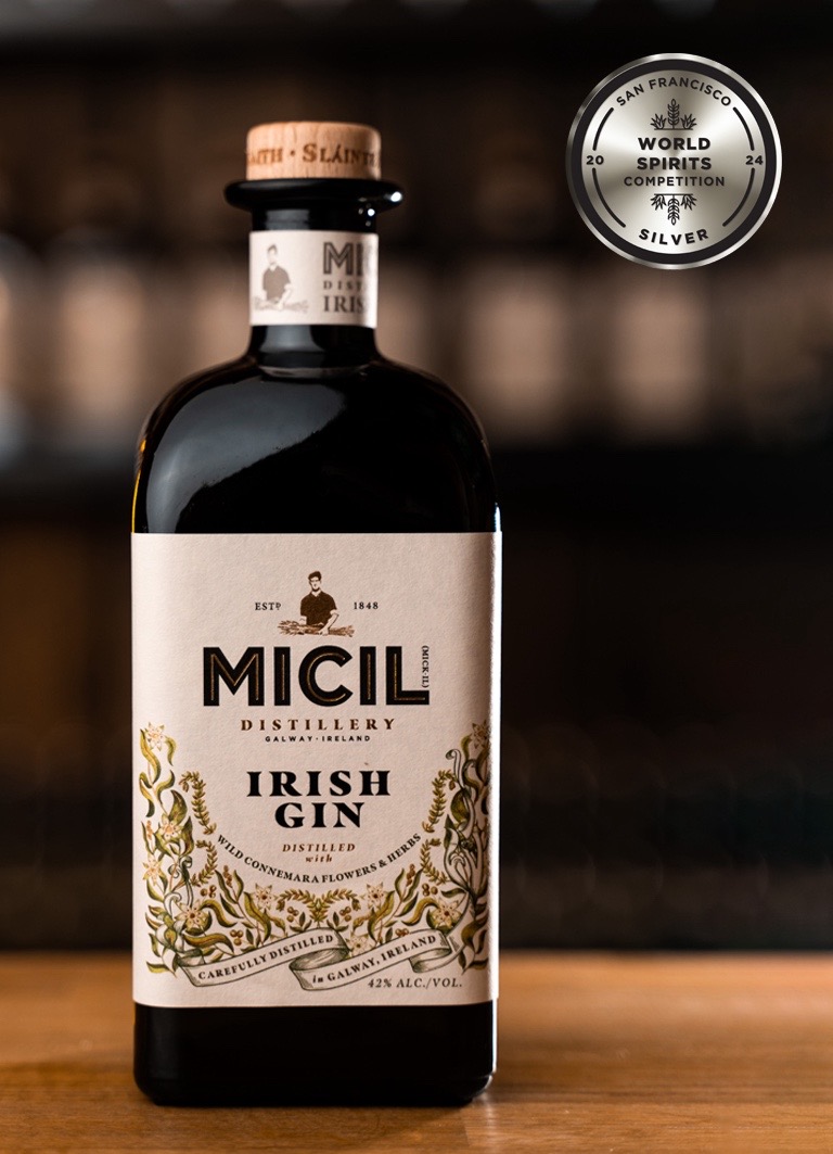 We’re delighted to share that we picked up some amazing awards at this year’s San Francisco Spirit Competition.

1). Double Gold Medal - Micil Connemara Cream Liqueur
2). Gold Medal - Micil Inverin Whiskey
3). Silver - Micil Classic Irish Gin