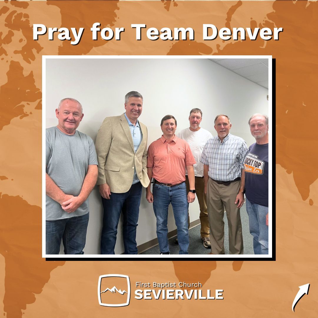 fbcSev's tweet photo. Please join us in lifting up Team Denver in prayer as they leave tomorrow (6/18) to help people move from their point of need to hope in Christ in Colorado.

Learn more about their mission at https://t.co/y4bBtB1AC7.✝️🌏 https://t.co/jdnqsLAWKr