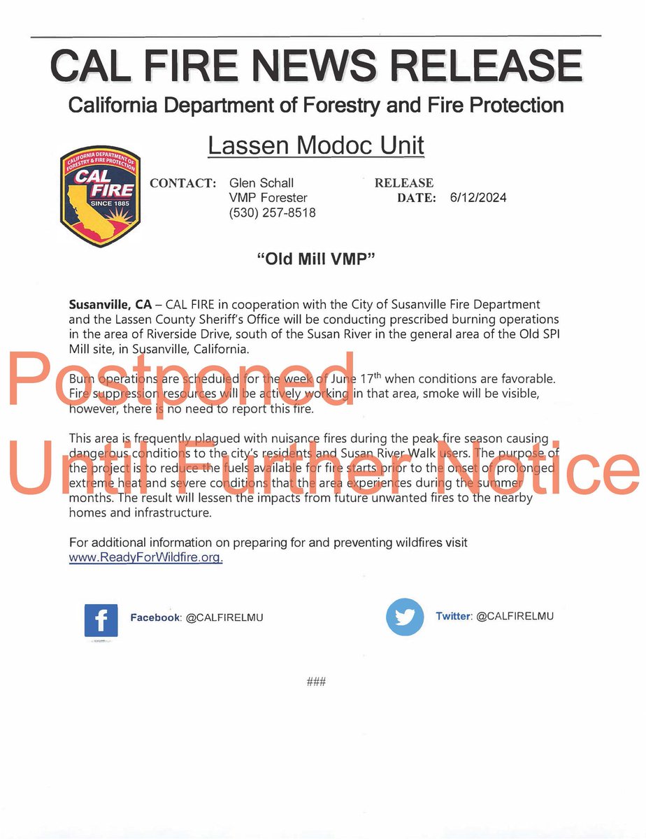 CALFIRE Lassen-Modoc tweet media