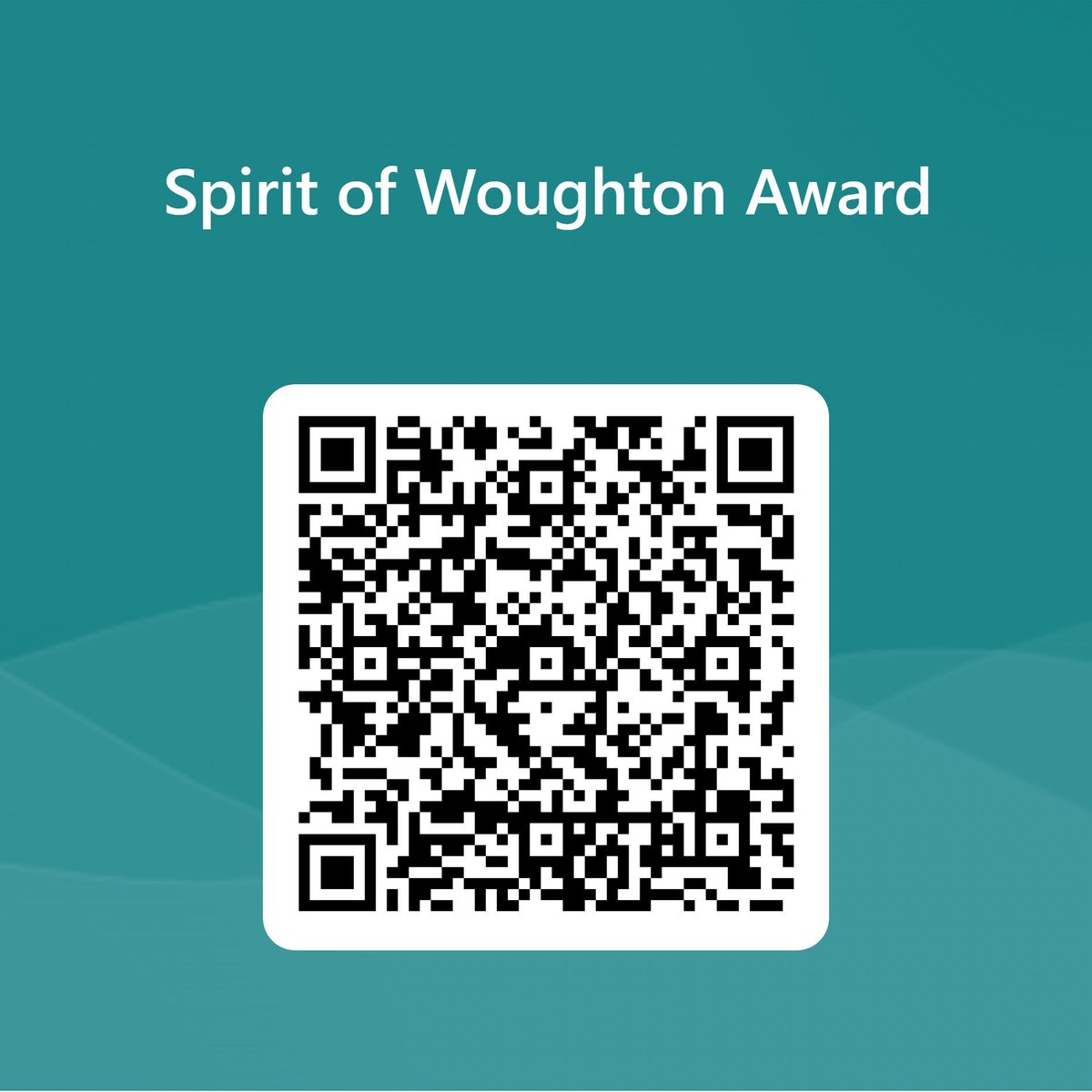 The time for the annual Chairs Awards is approaching fast with only one category  still to decide - the 'Spirit of Woughton' award. 
Scan the code below or follow the link (buff.ly/3VIvyh2 ) between now and 30th June.