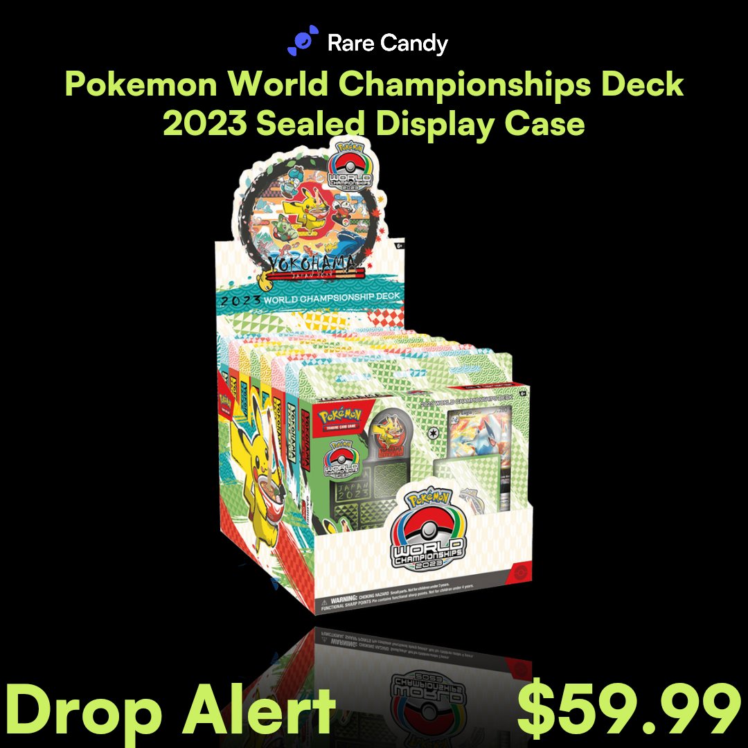 DROP ALERT! Pick up a Pokemon World Championships Deck 2023 (Mew, Lugia,  Kyogre, Gardevoir) Sealed Display Case for only $59.99 in the Rare Candy  Shop! #pokemon #pokemontcg #pokemoncards