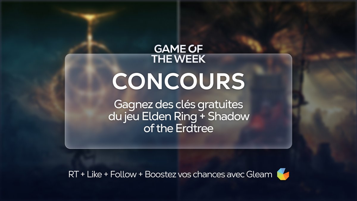 Shadow France (@shadow_france) on Twitter photo Tentez de remporter le jeu Elden Ring et son extension :
Pour participer :
🔄 RT et Likez ce tweet
💟 Follow <a href="/Shadow_France/">Shadow France</a>
Pour multiplier vos chances, RDV sur Gleam 😉 shdw.me/giveaway-elden… Tentez de remporter le jeu Elden Ring et son extension :
Pour participer :
🔄 RT et Likez ce tweet
💟 Follow <a href="/Shadow_France/">Shadow France</a>
Pour multiplier vos chances, RDV sur Gleam 😉 shdw.me/giveaway-elden…