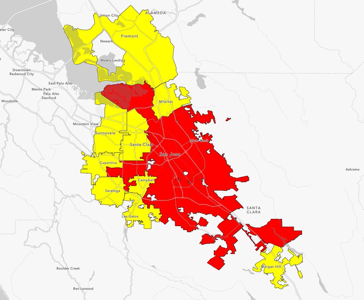 theavindustry's tweet photo. The bill is equivalent to needing a different driver’s license for different cities – 15 of the largest + 86 additional. If a city passes a local ordinance harming AVs, that prevents access to all other Californians in the area
How #SB915 hurts AV access for San Jose residents⬇️ https://t.co/pwTDATaatf