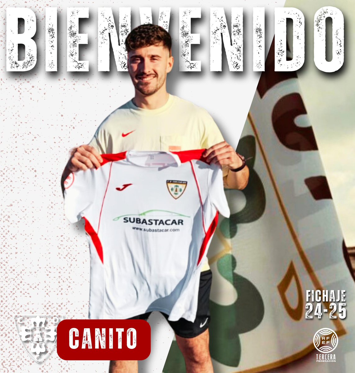 🔉OFICIAL🔉

¡¡FICHAJE 24-25!!

Ángel Luengo "Canito"

Canito vuelve a la que fue su casa en la temporada 18/19, para volver a defender al equipo en 3 RFEF.
Procedente del CD Hernan Cortés 

¡¡Bienvenido de nuevo, Canito!!

#AguanteCastuera⚪️🔴
#VamosCatuera⚪️🔴