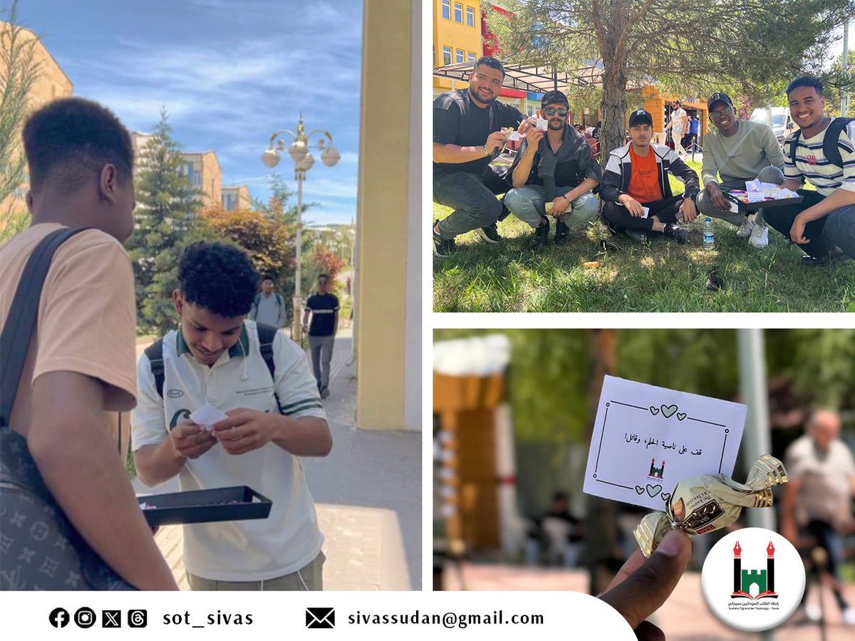 SotSivas's tweet photo. ��امت الأمانة الأكاديمية بتوزيع بطاقات تحفيزية للطلاب الممتحنين في بداية  أيام الامتحانات لتحفيزهم 🤩✨
#تحفيز 
#الأمانة_الأكاديمية 
#الأمانة_الإعلامية 
#رابطة_الطلاب_السودانيين_بسيفاس https://t.co/EwizalcZn0