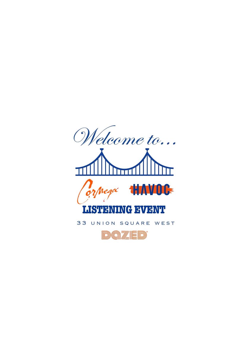 Big ‘Vine 🇬🇭 (@baba_lp_7) on Twitter photo JOIN US!! 7.13.2024
WELCOME TO...
<a href="/iamcormega/">CORMEGA</a> & <a href="/mobbdeephavoc/">Havoc of Mobb Deep</a>
EXCLUSIVE LISTENING EVENT
HOSTED BY <a href="/Daydog/">Datwon Thomas</a>
LOCATION: <a href="/Dazed/">Dazed</a>
33 UNION SQUARE WEST
NY, NY 10003
10PM - 2PM
LINK IN BIO TO RSVP JOIN US!! 7.13.2024
WELCOME TO...
<a href="/iamcormega/">CORMEGA</a> & <a href="/mobbdeephavoc/">Havoc of Mobb Deep</a>
EXCLUSIVE LISTENING EVENT
HOSTED BY <a href="/Daydog/">Datwon Thomas</a>
LOCATION: <a href="/Dazed/">Dazed</a>
33 UNION SQUARE WEST
NY, NY 10003
10PM - 2PM
LINK IN BIO TO RSVP