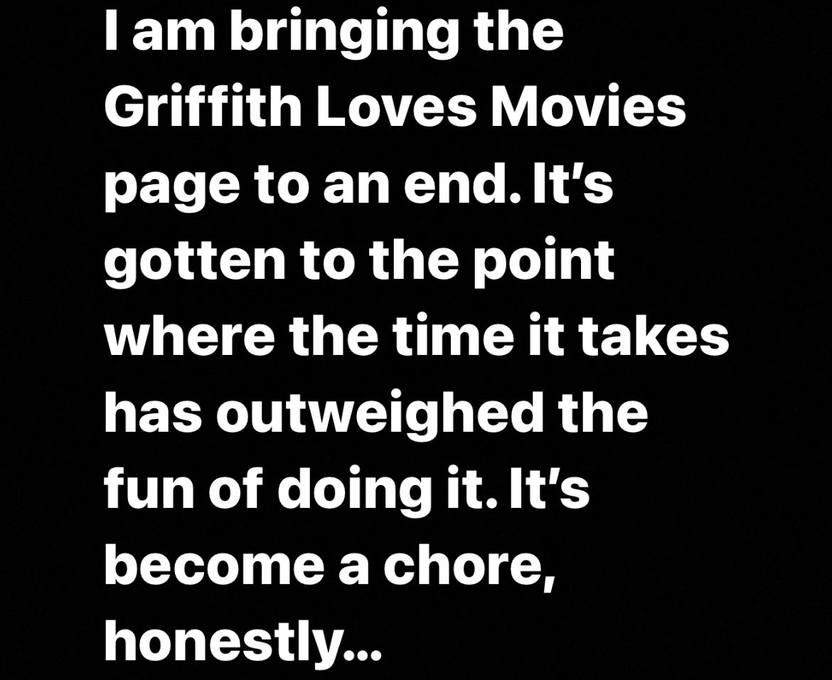 Griffith Loves Movies (@GriffithMovies) / Posts / X