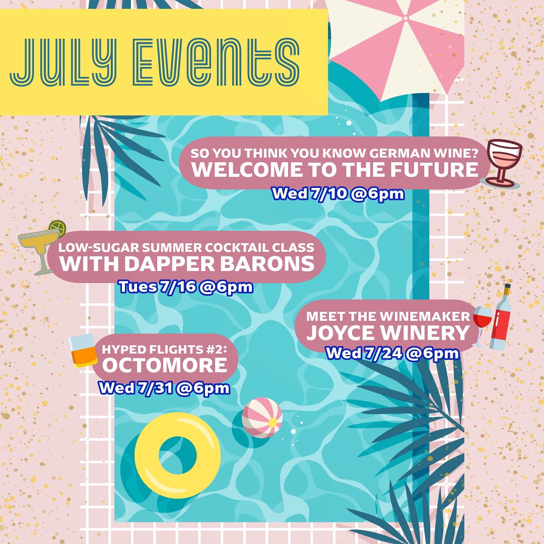 NEW MONTH, NEW EVENTS! 🎉

Our July events announcement is here! Explore our exciting offerings and join us for a month of delicious fun and unforgettable experiences!

🎟️ southlyndale.com/events.html

#mplsevents #southlyndaleliquors