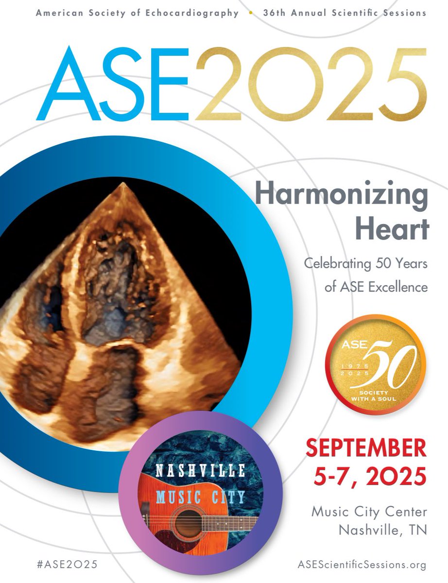 Akhil Narang, MD (@akhilnarangmd) on Twitter photo Great job, <a href="/ASE360/">American Society of Echocardiography</a> - #ASE2024 was outstanding!
Already looking forward to #ASE2025 in Nashville, where ASE turns 50! Great job, <a href="/ASE360/">American Society of Echocardiography</a> - #ASE2024 was outstanding!
Already looking forward to #ASE2025 in Nashville, where ASE turns 50!