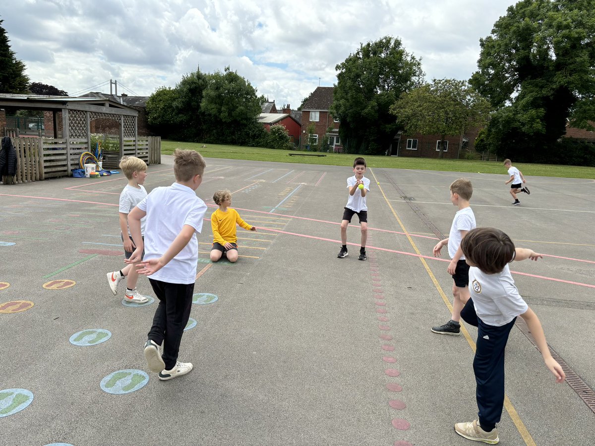 allsaintsfed's tweet photo. Year 5 had a great P.E lesson this afternoon with lots of throwing and catching games 🏏 #ASFPE https://t.co/wu08HF7Gas