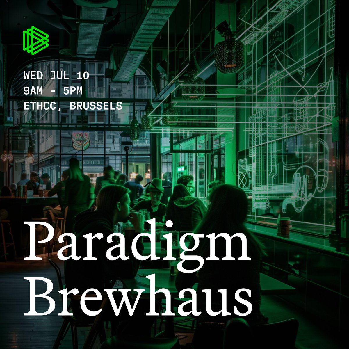 Meet the Paradigm team &amp; community at EthCC!

We’ve booked one of Belgium’s best breweries on Wednesday, July 10th from 9-5pm, for builders to grab a coffee or beer throughout the day.

RSVP required, details below. See you there!