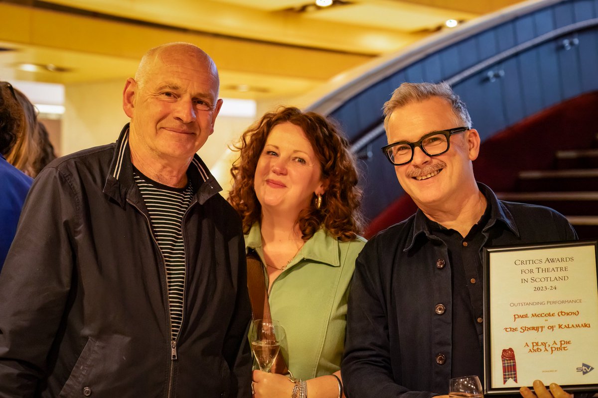 And a massive congratulations to Andy Arnold. the recipient of the CATS Whiskers award in recognition to his outstanding contribution to the Scottish Theatre Industry.