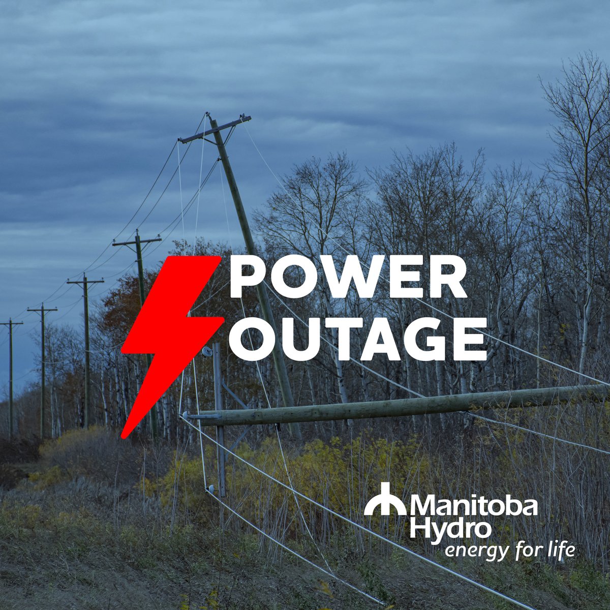 WESTERN MANITOBA - UPDATE: We continue working to restore power to customers that remained out overnight. Yesterday's high winds and visibility issues added some complexity to our response. Multiple crews are working diligently to get power back on. (1/2)