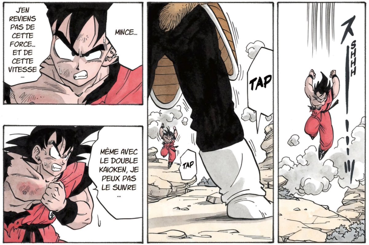 DailyPanelDB's tweet image. Chapitre 229

Goku n&apos;arrive pas à suivre Vegeta malgré le double Kaioken

#DBpanel #DragonBall