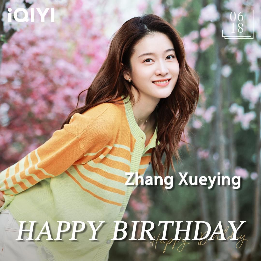 iQIYI's tweet photo. Happy Birthday to Zhang Xueying!🎂🥳🤩

#张雪迎 #ZhangXueying #SophieZhang #墨白 #DoubleLove #你的名字我的姓氏 #OnceGivenNeverForgotten #泡沫之夏 #SummersDesire #iQIYI #生日快乐 #HappyBirthday #cdrama https://t.co/E9w1BHCsBu