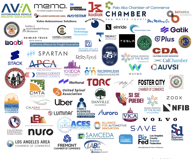 theavindustry's tweet photo. We urge lawmakers to REJECT #SB915
+70 disability, biz & other local orgs have raised significant concerns about #SB915 as a backdoor ban on AVs, preventing Californians from seeing the technology’s safety & accessibility benefits.
Our letter: https://t.co/swcz7K3w7Z https://t.co/lwu5OWf3kD