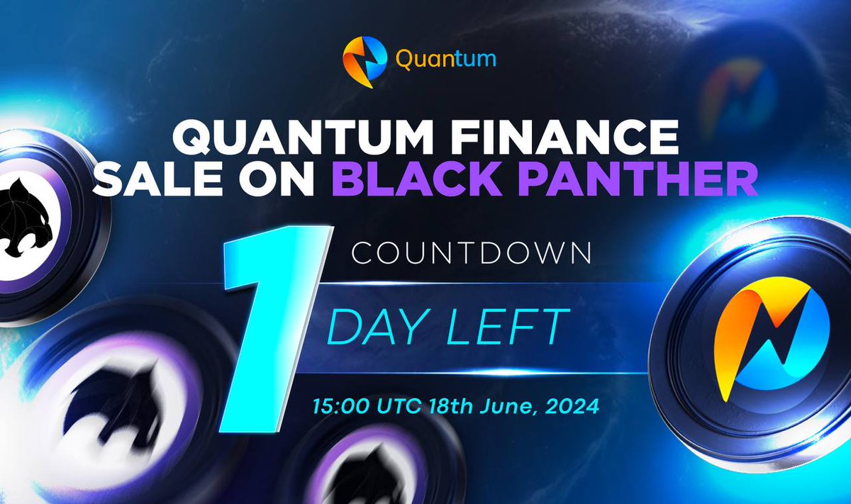 Quantumverse, you know what time is it?⚡️

Public - Sale TIME ! - Tomorrow 15.00 UTC ⏰

After several months of development, a very successful Testnet Phase and with 1000 + Ninja/Scientist behind us our public-sale is here on <a href="/BlackPanther_Fi/">Black Panther</a> !

🌐:hub.blackpanther.fi/launchpad

We